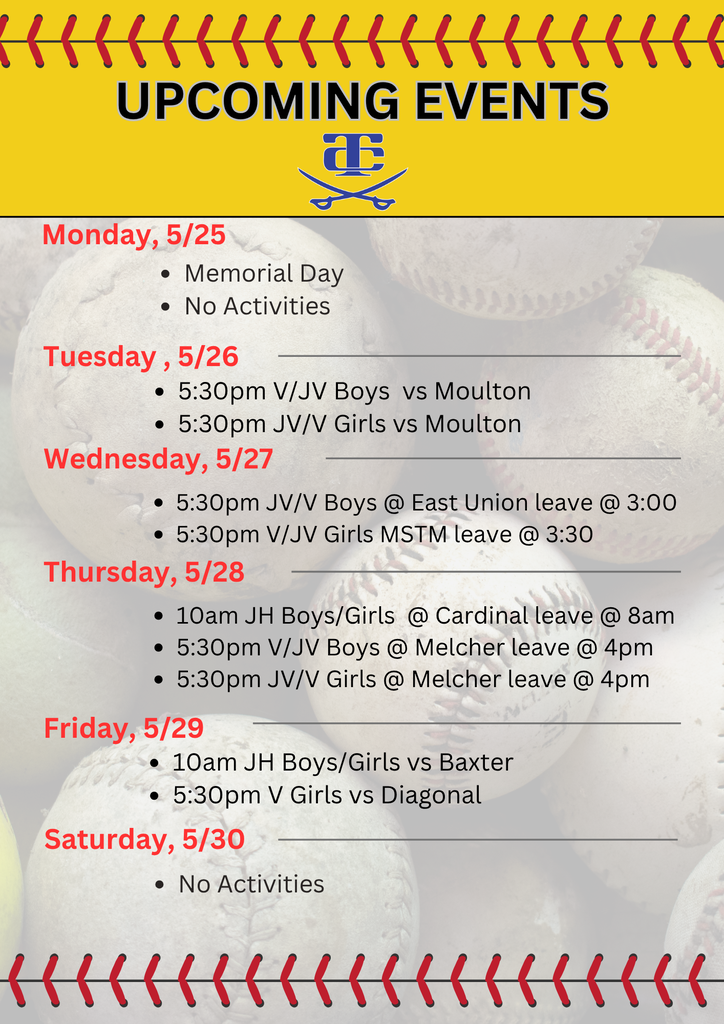 Weekly events 