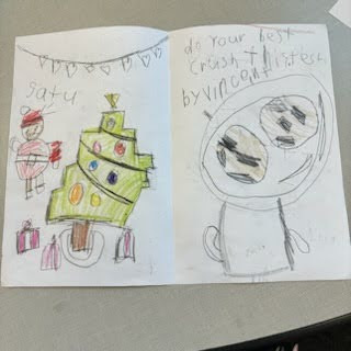 Thank you cards from Rock Creek Elementary School CRHS latinos in action.