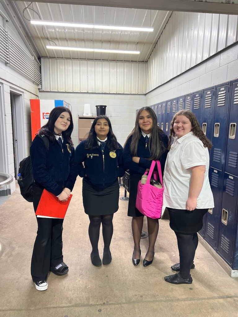 FFa students at district ag saile.