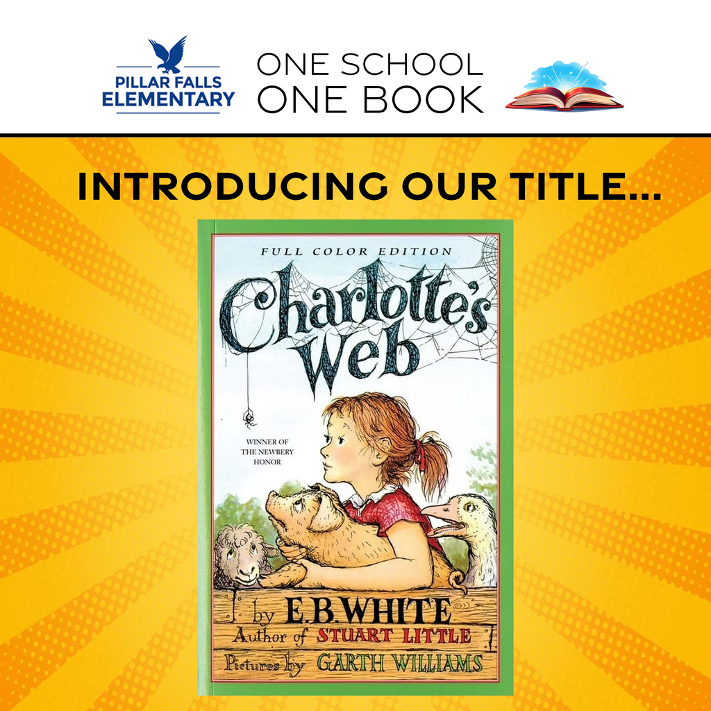 charlotte's web book cover girl with pig and farm animals