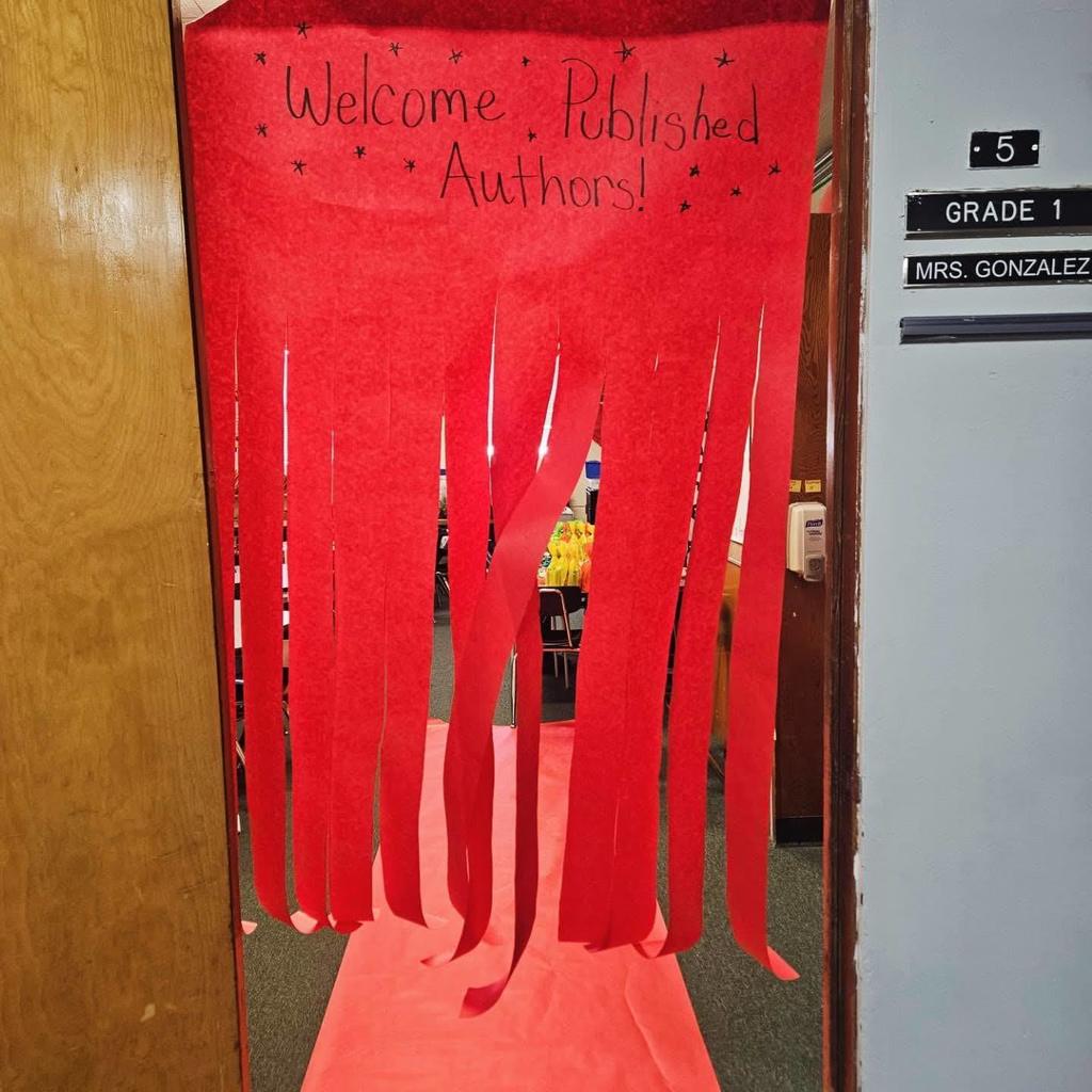 📚🐾 Harrison’s Young Authors Shine! In Ms. Rodriguez’s first-grade class at Harrison Elementary, students became published authors by writing and illustrating their very own books about animals! This week, the red carpet was rolled out to celebrate these amazing young writers. Parents joined the celebration, enjoyed some snacks, and cheered on their talented children. What a proud moment for our newest authors in the TFSD! 🌟✍️ #HarrisonPride #YoungAuthors #TFSDShines #FutureWriters #LearningIsFun