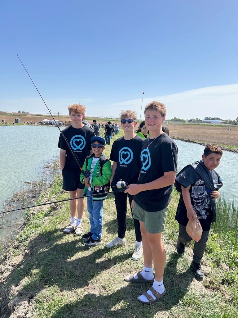 CRHS Students Fishing at Martin's Farm Pond