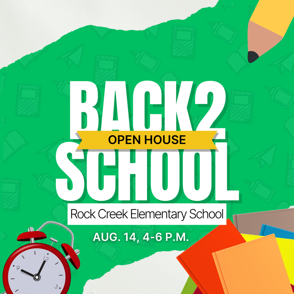 Back To School Open House Aug. 14, 4-6 p,m