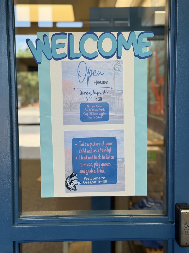 Open House Flyer posted at Oregon Trail