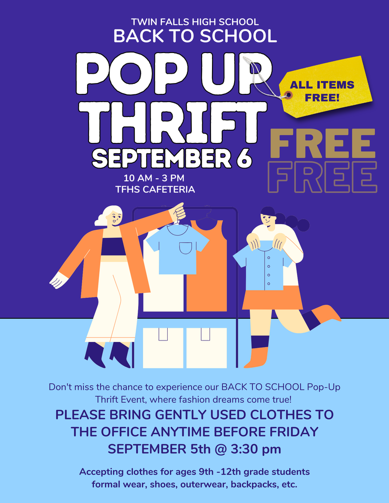 Back to School Pop Up Thrift September 6