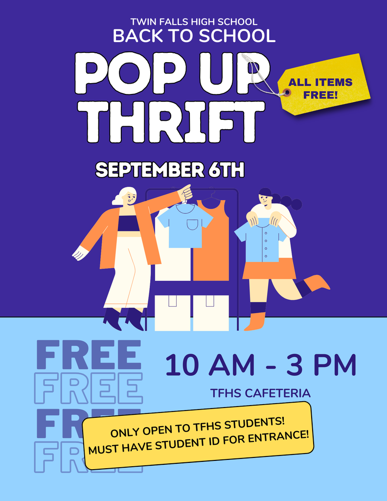 Back to School Pop Up Thrift September 6