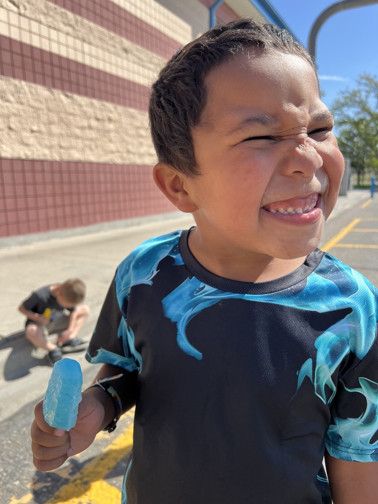 Happy students smiling with their popsicles