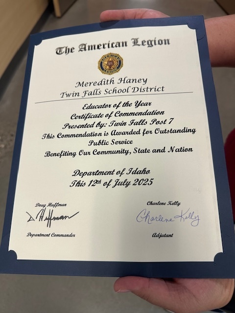 Educator of the year