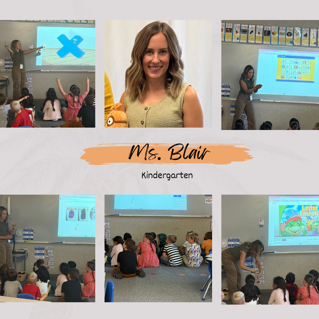 Ms. Blair teaching morning meeting expectations, singing songs, and learning the alphabet.