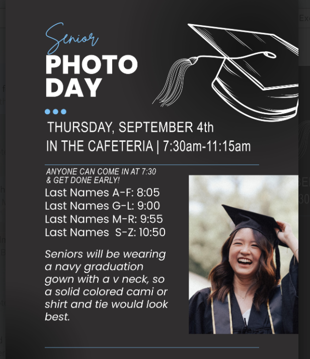 Senior Pictures Tomorrow!