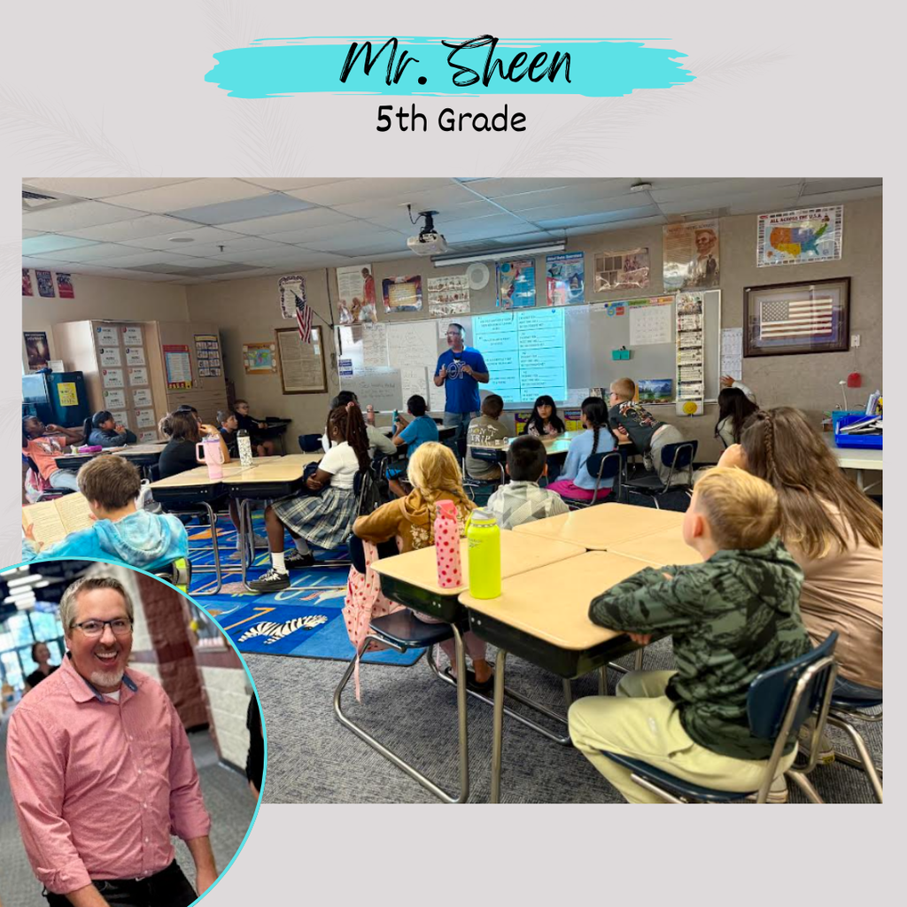 Mr. Sheen teaching a group of students