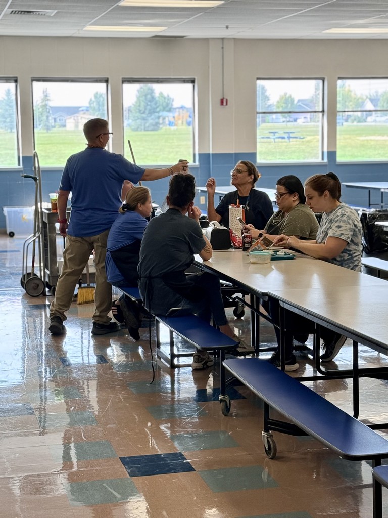 Staff enjoying lunch together
