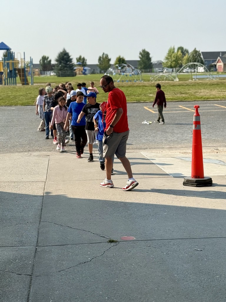 P.E. class walking inside