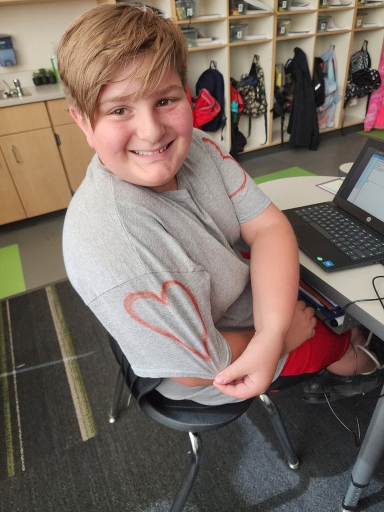 Idiom Day at Rock Creek, Heart on my sleeve