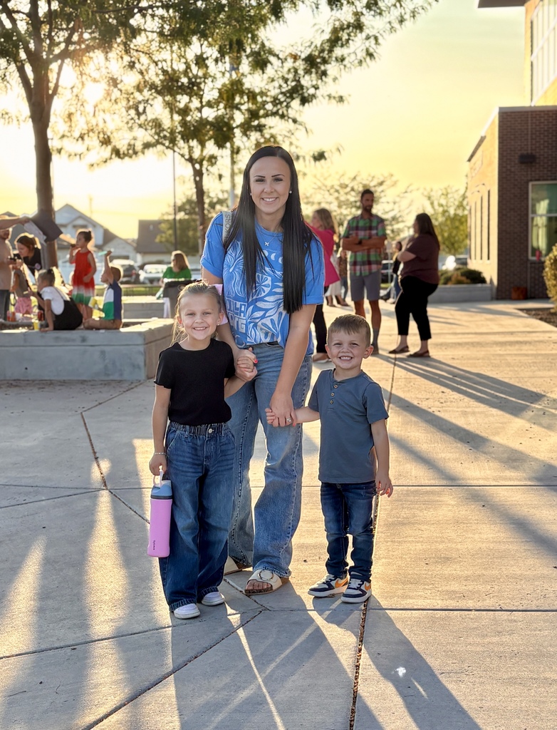 family by the school