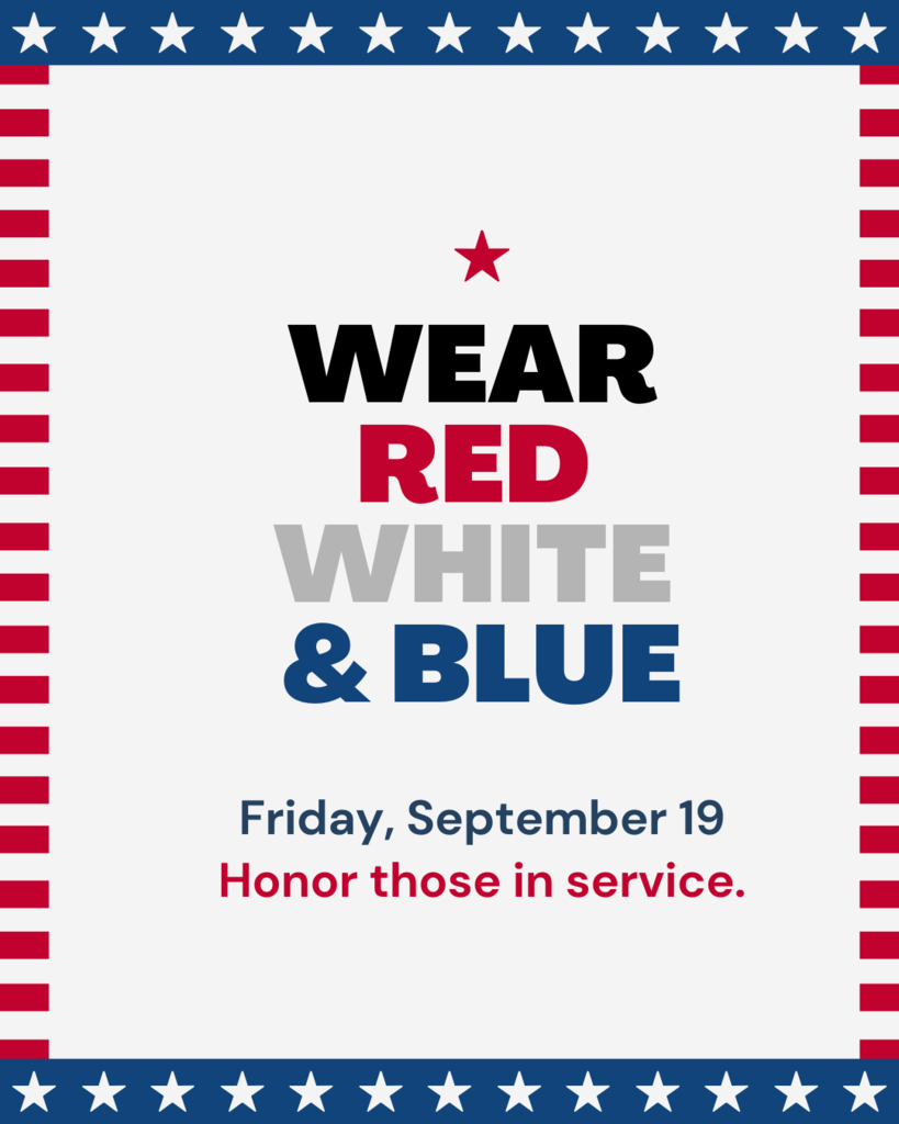 Red White Blue Dress up Day