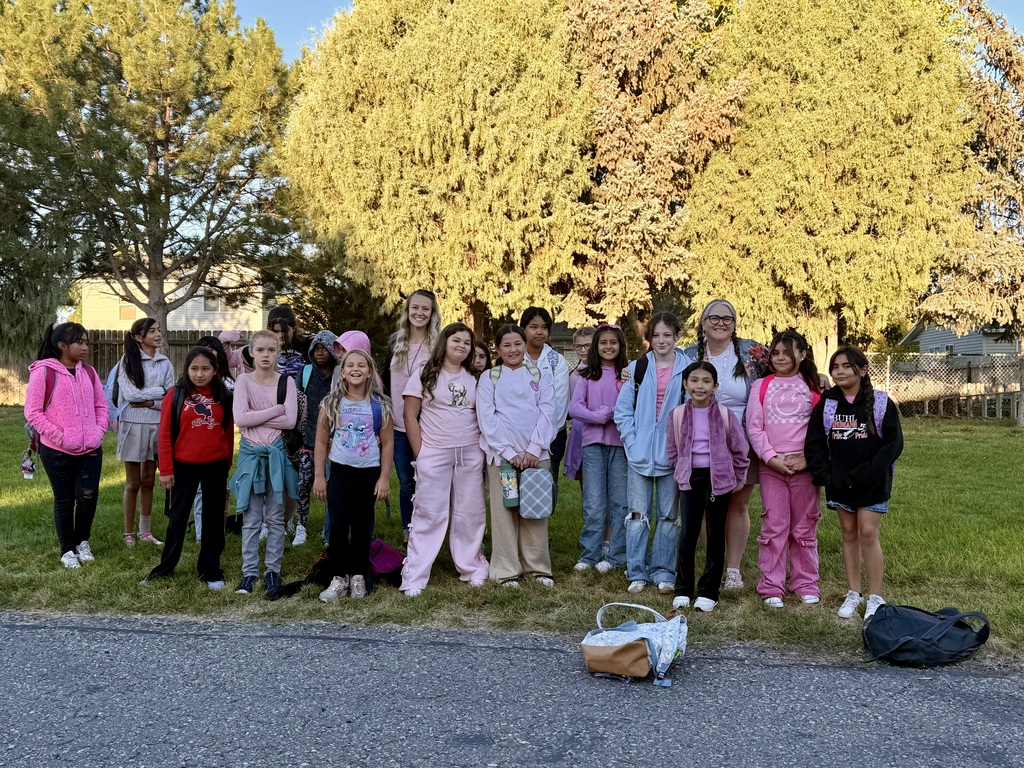 Pink Day with a Braid for our 5th Grade Girls