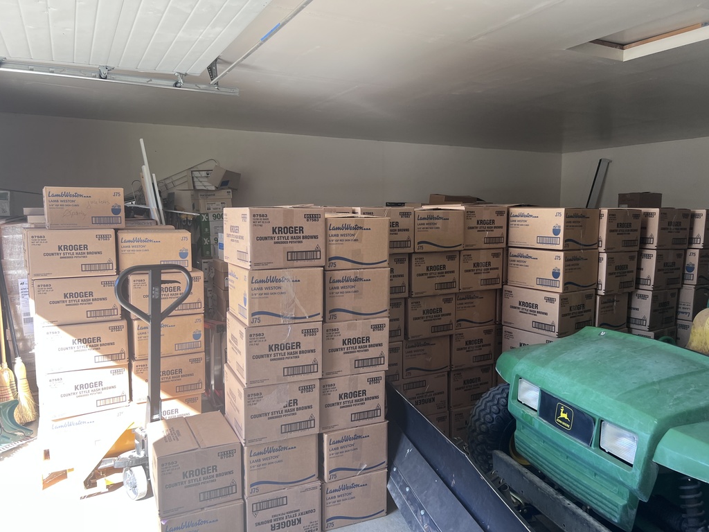 Just serve club weekend food packs to Harrison and Perrine.