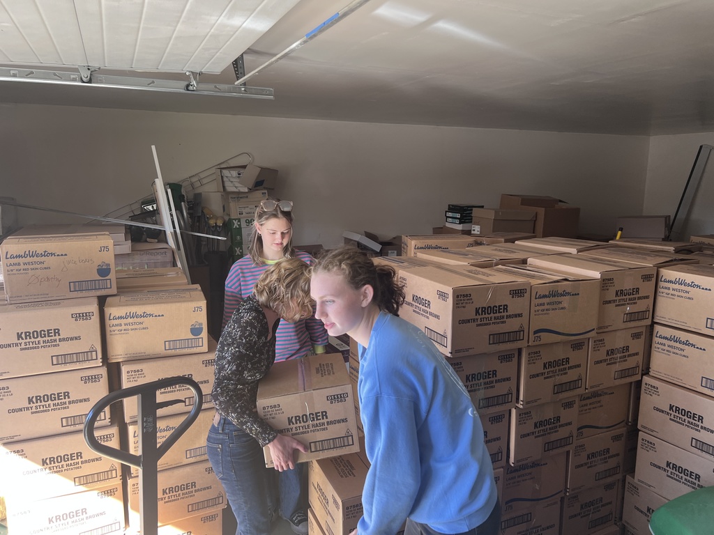 Just serve club weekend food packs to Harrison and Perrine.