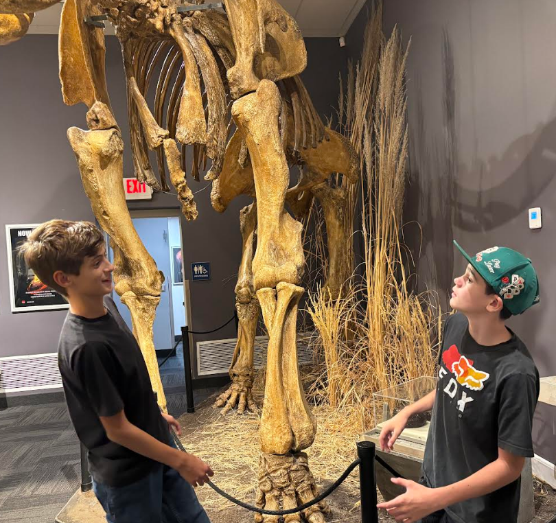O'Leary robotics team exploring archaeologists at the Herrett Center
