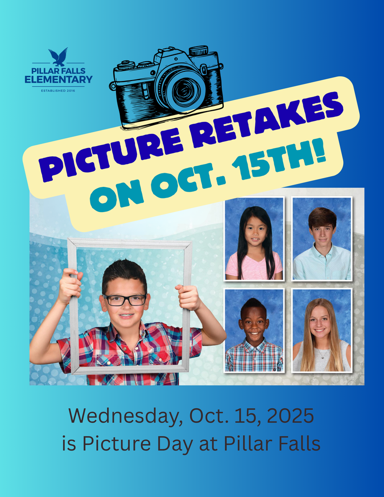 kid holding frame announcing picture retakes 
