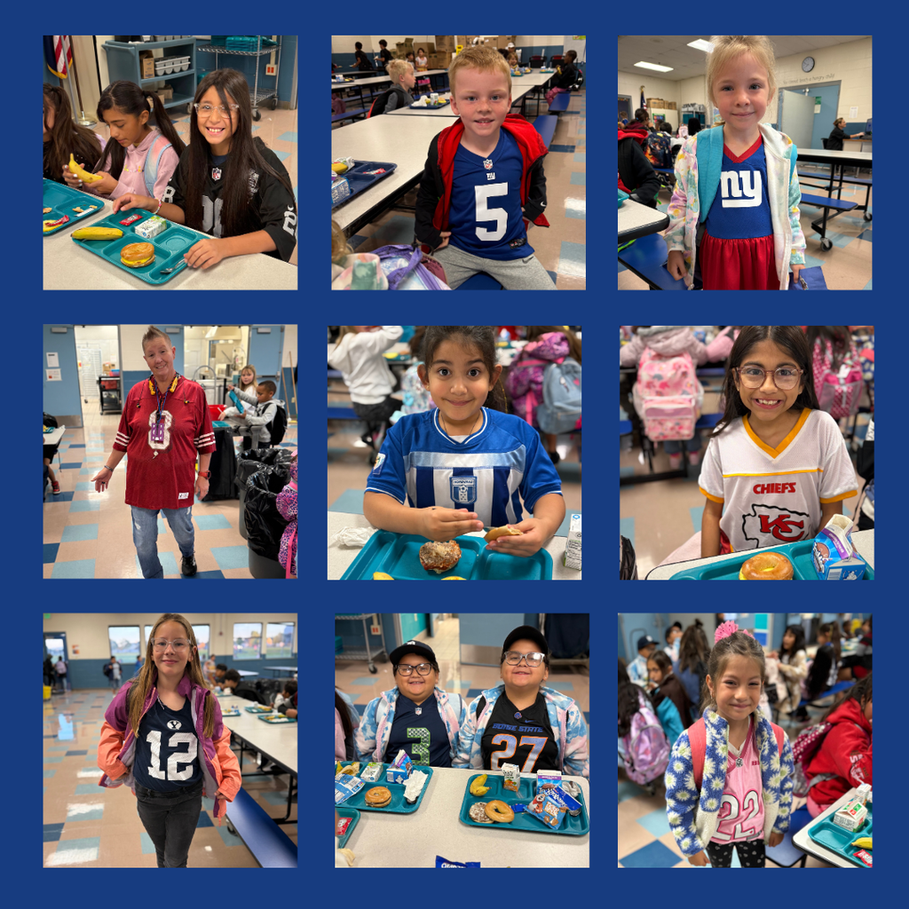 Jersey Day - staff and students smiling