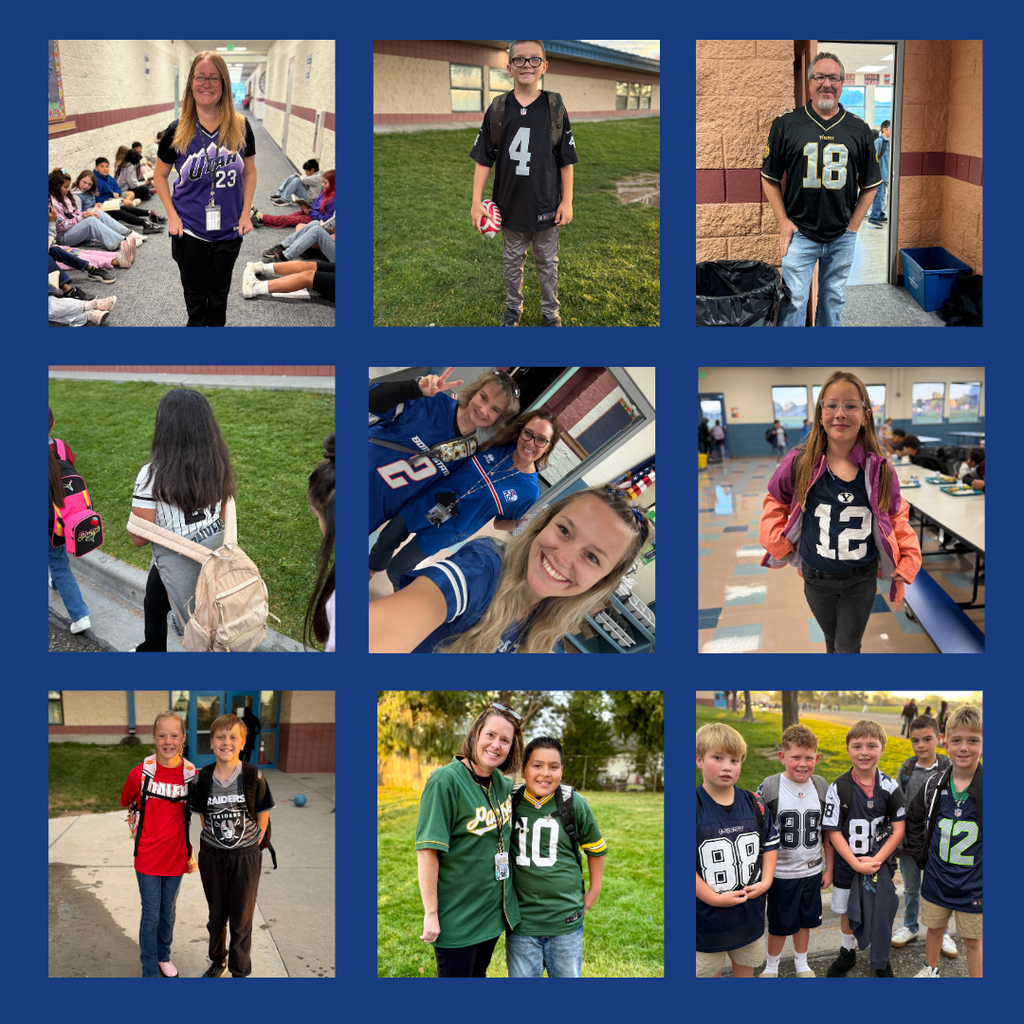 Jersey Day - staff and students smiling