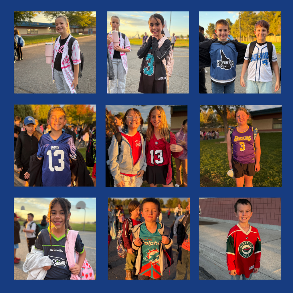 Jersey Day - staff and students smiling