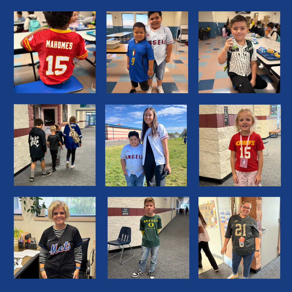 Jersey Day - staff and students smiling