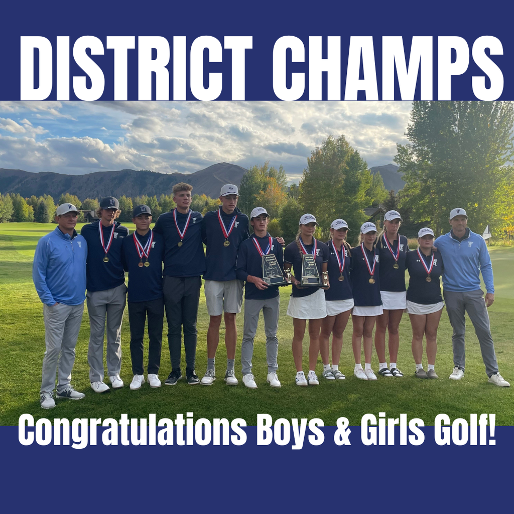 District Champs Congratulations Boys & Girls Golf