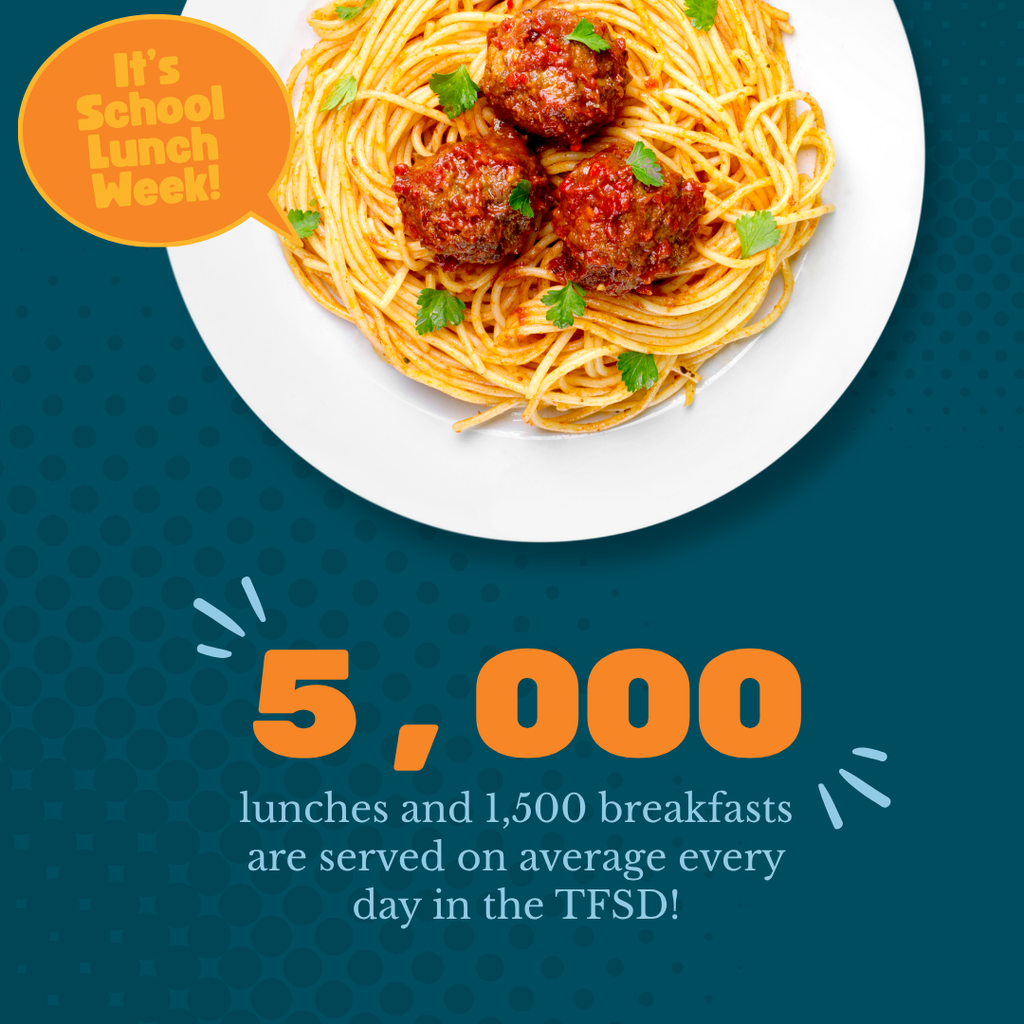 5,000 lunches and 1,500 breakfasts are served on average every day in the Twin Falls School District.