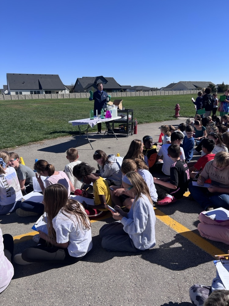 kids watching professor 