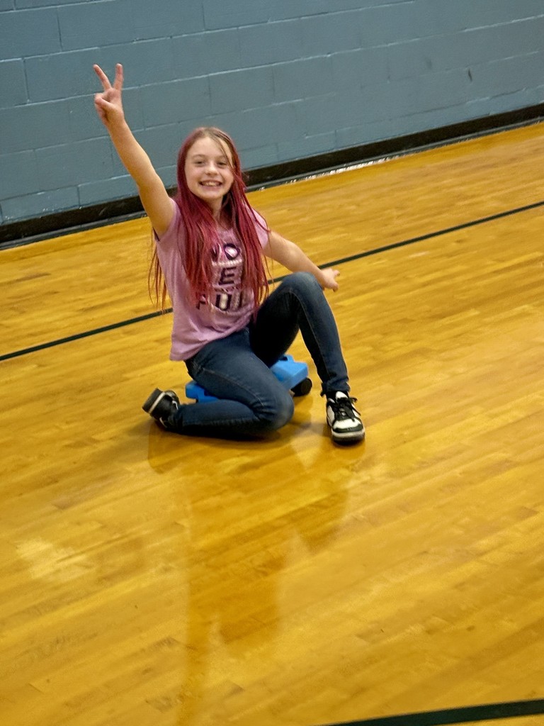 Student Smiling in P.E.