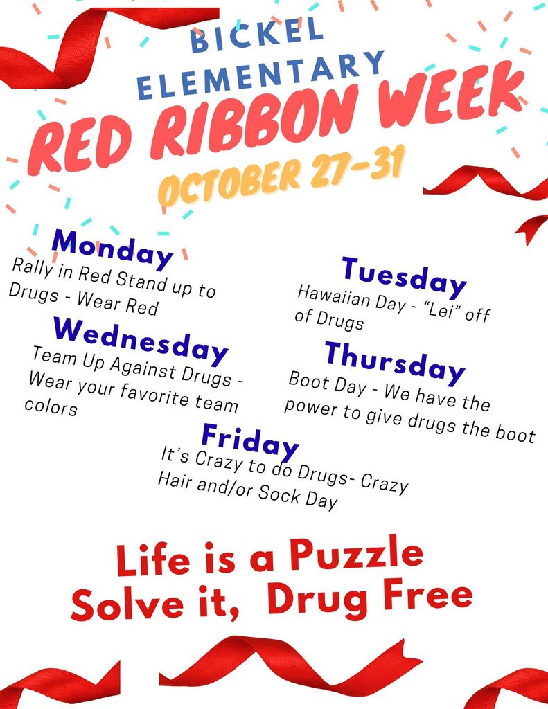 English verison of red ribbon week poster