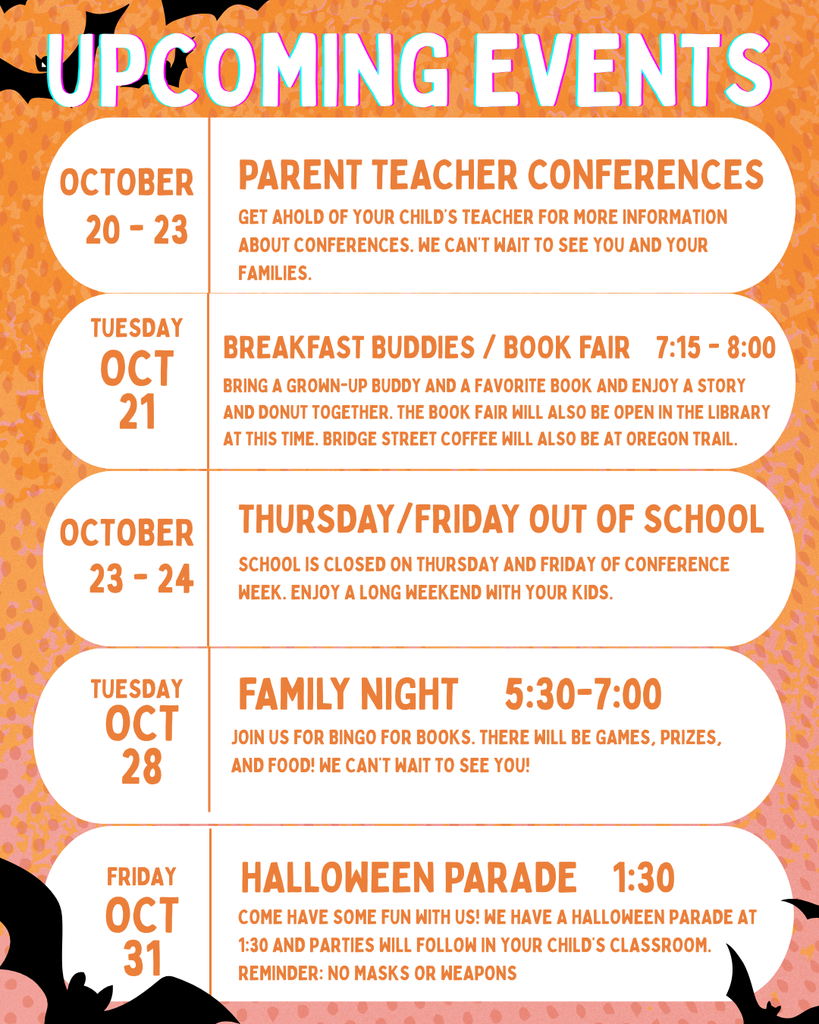 Event Flyer for October