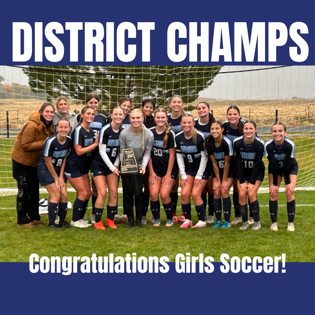 District Champs Congratulations Girls Soccer