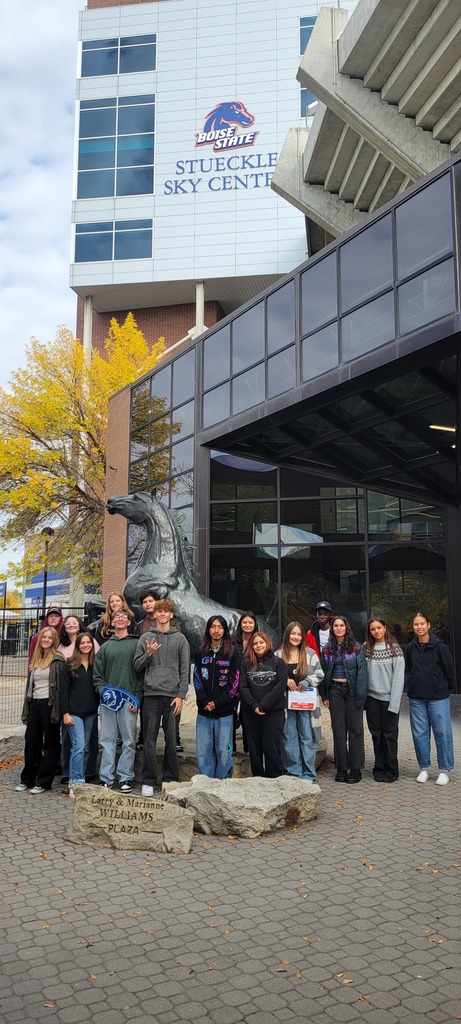 TFHS and CRHS Students at Boise State University