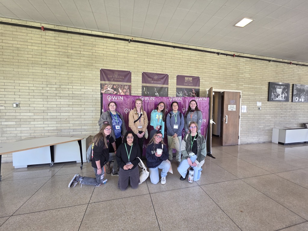 Students From CRHS and TFSH at SHE-TECH conference at the College of Idaho.