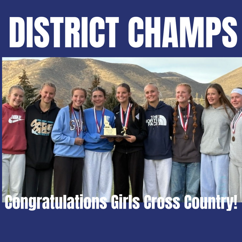 District Champs Congratulations Girls Cross Country!