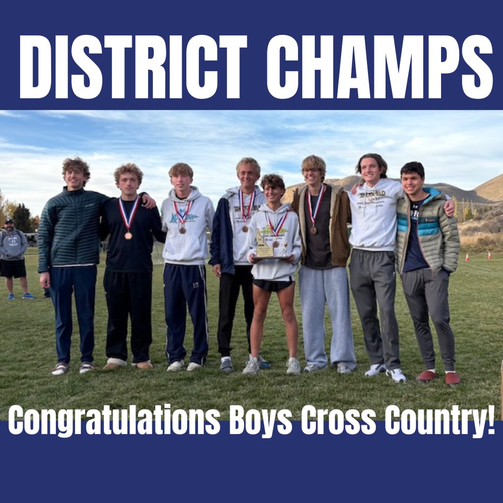 District Champs Congratulations Boys Cross Country!