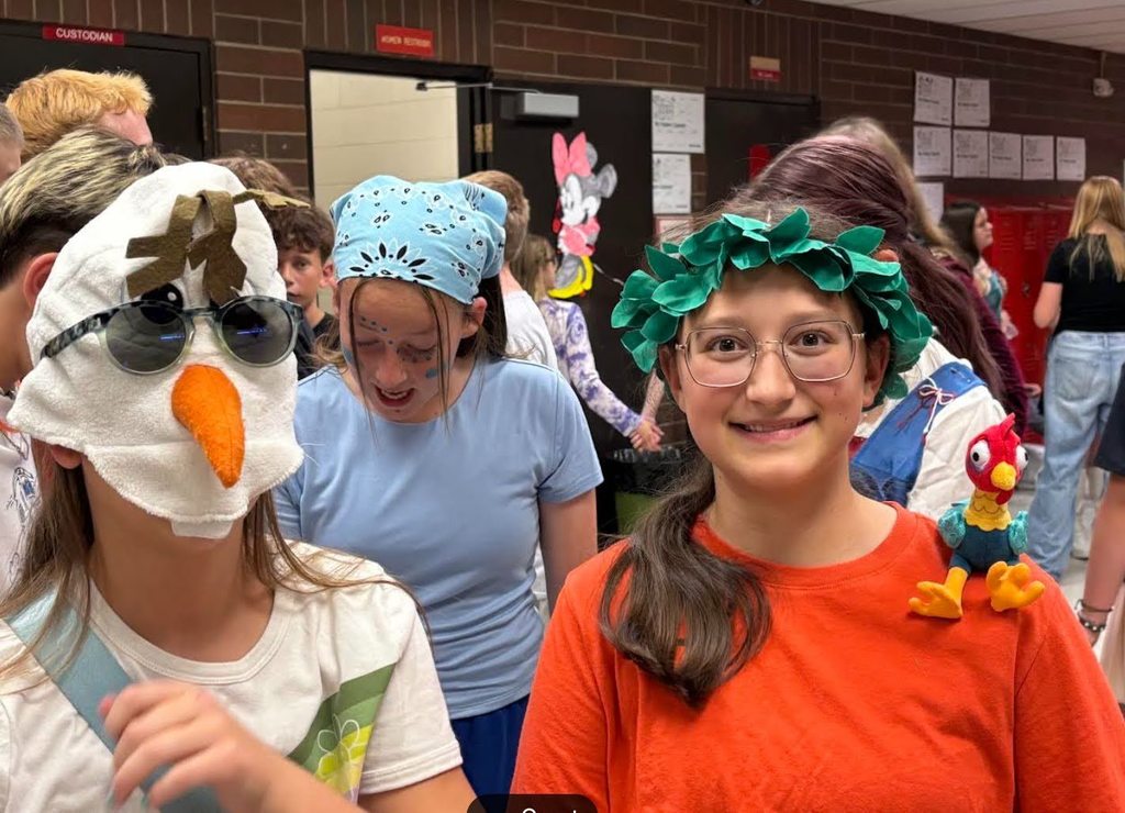 O'Leary students dressed up as disney characters for their first social of the year.