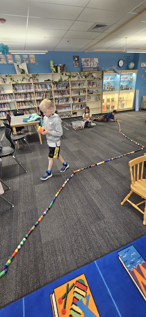 Student creating with stem toys