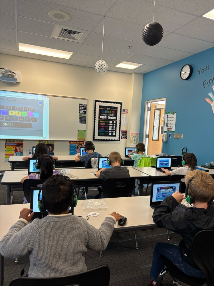 Students in computer class