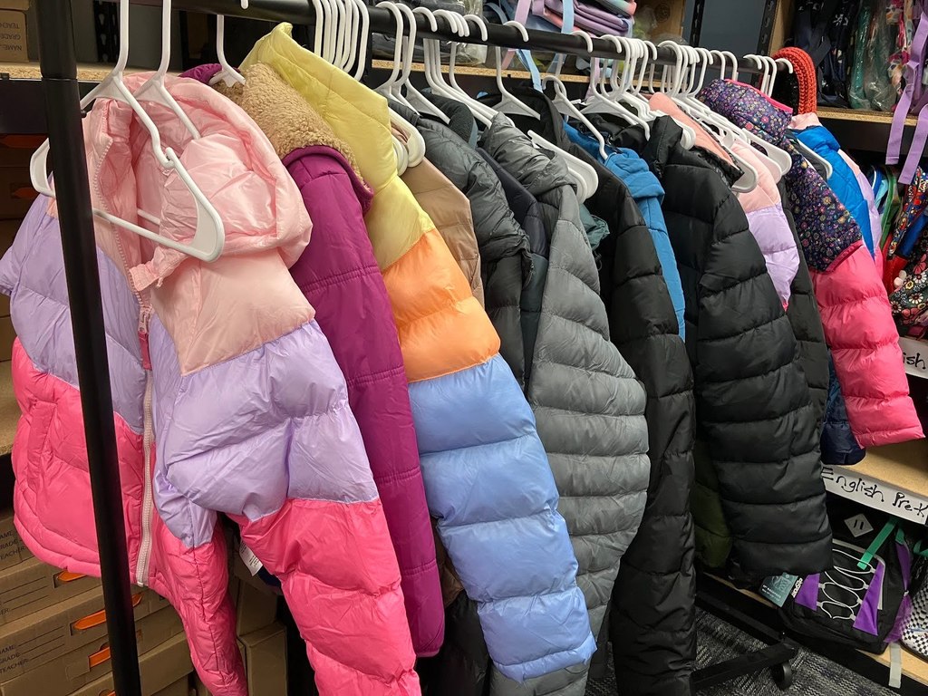 Jackets donated by the Twin Falls Optimist Club.