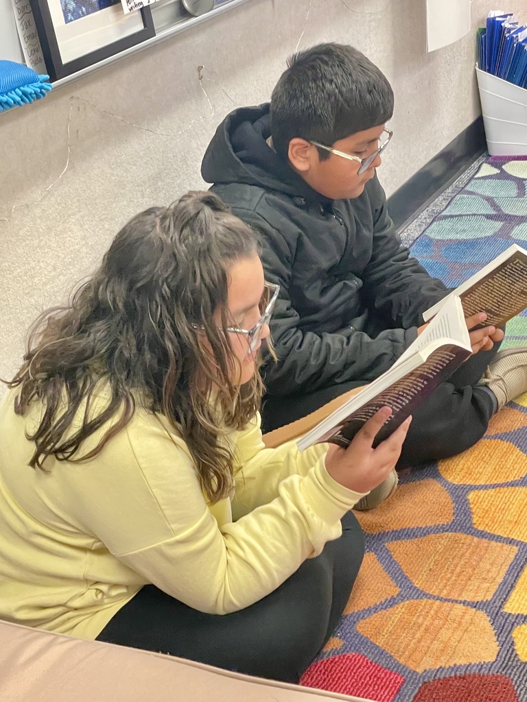 Students working hard