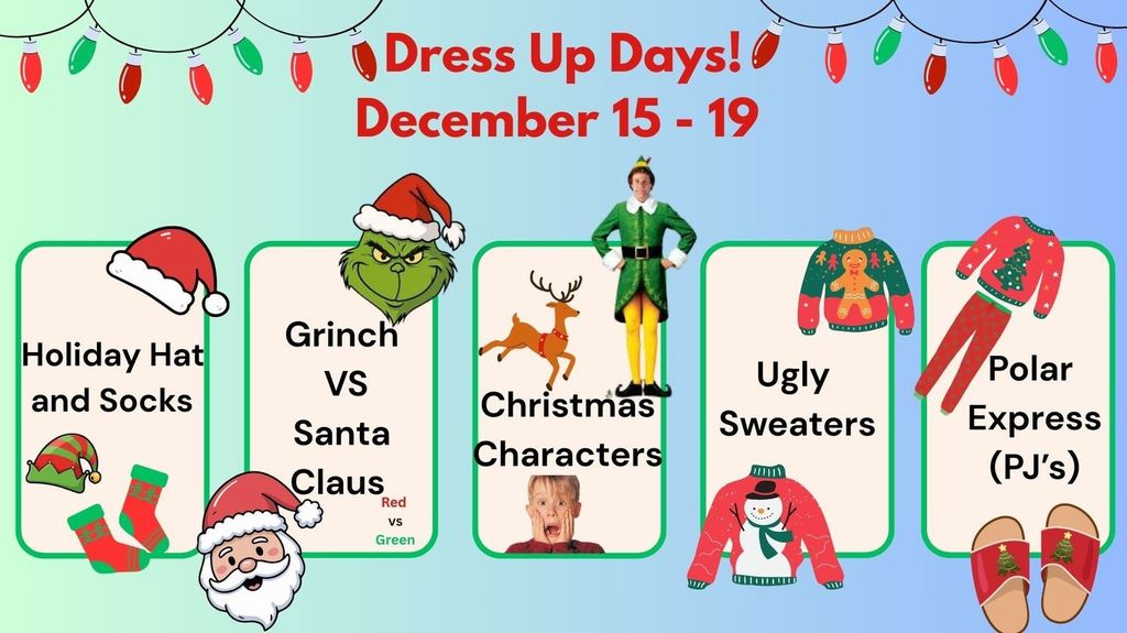 Christmas Dress up days!