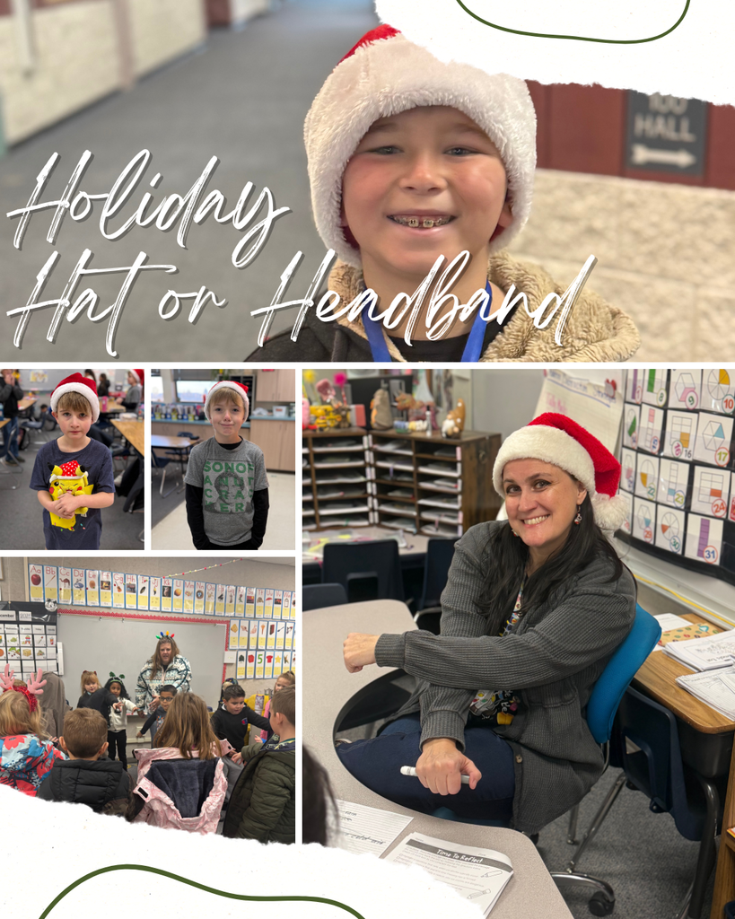 Holiday Headband or Hat Day