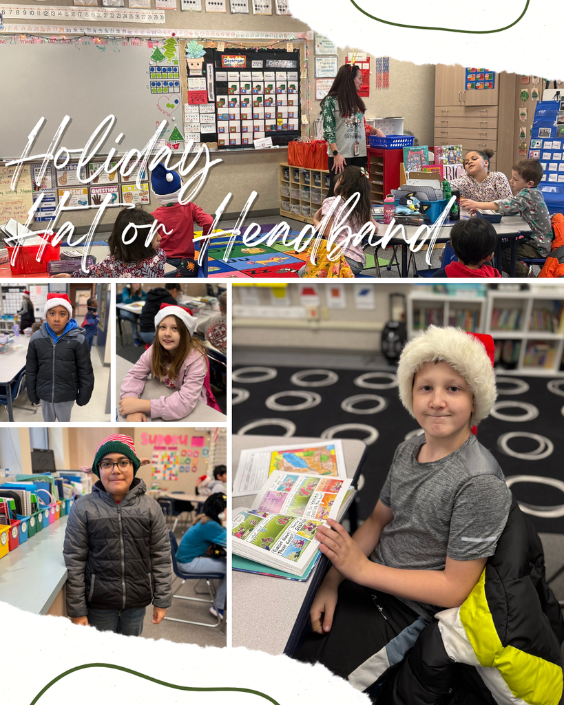 Holiday Headband or Hat Day