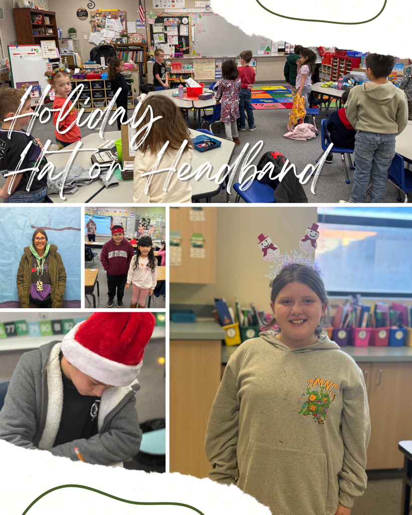 Holiday Headband or Hat Day