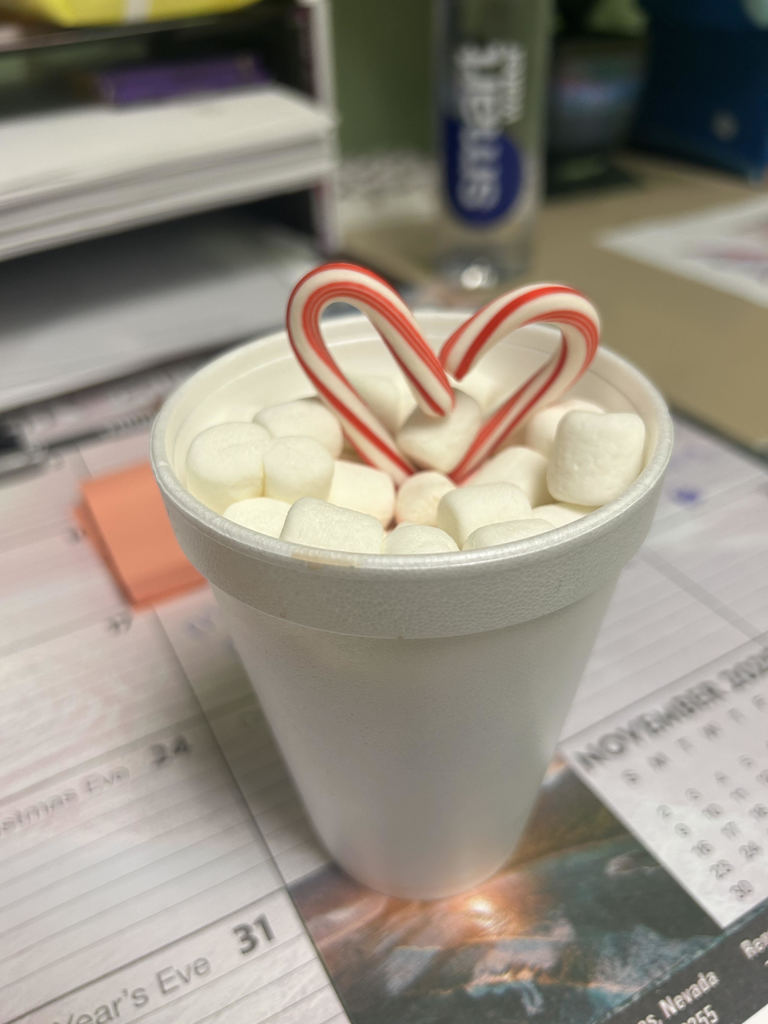 We love hot chocolate 